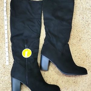 Diba Black Celia Tall Boots in Orig Box